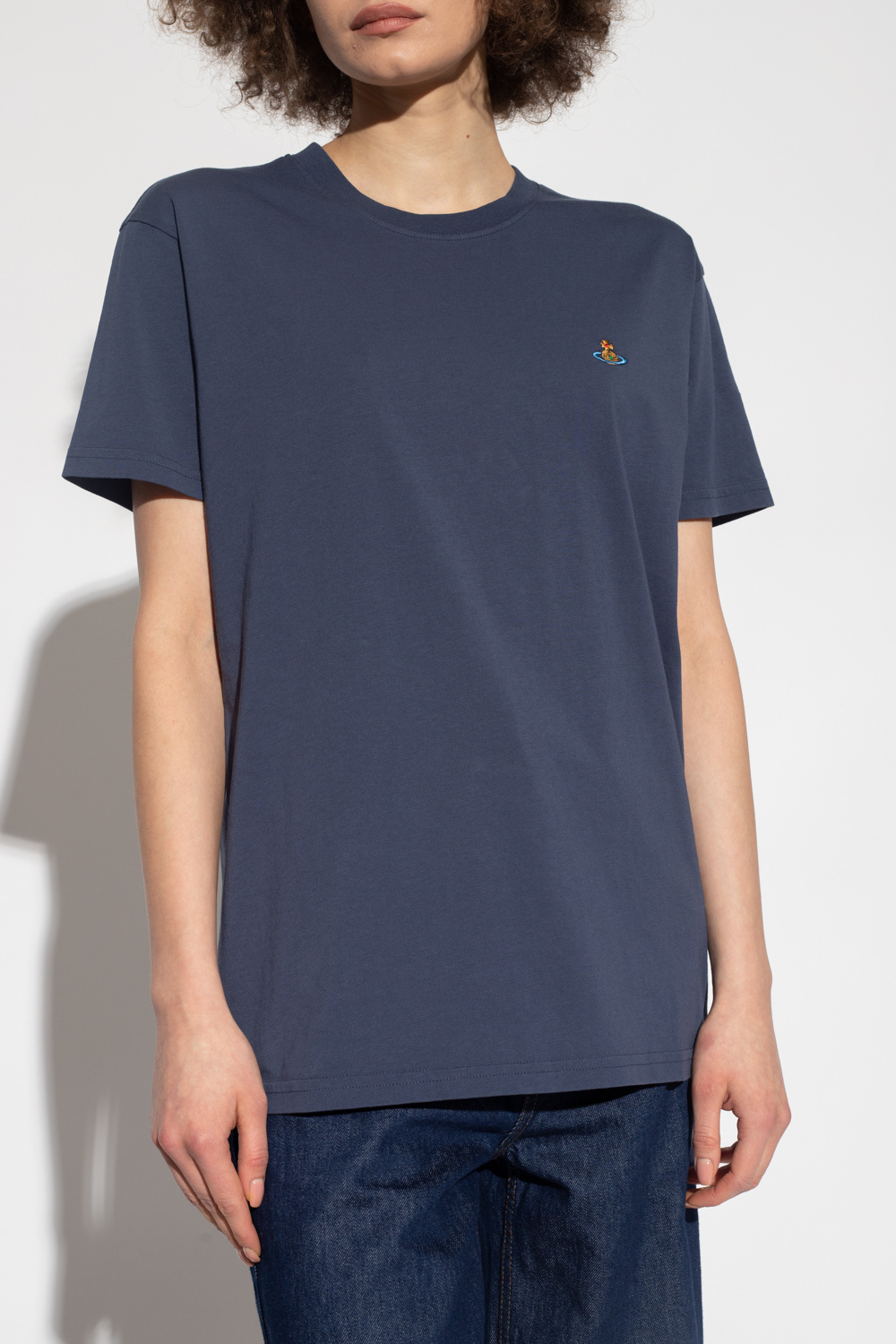 shirt with logo Vivienne Westwood - Navy blue T